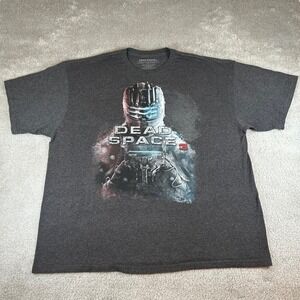Dead Space 3 Video Game Promo Graphic T-Shirt Men's 2XL Charcoal Gray 2013 EA